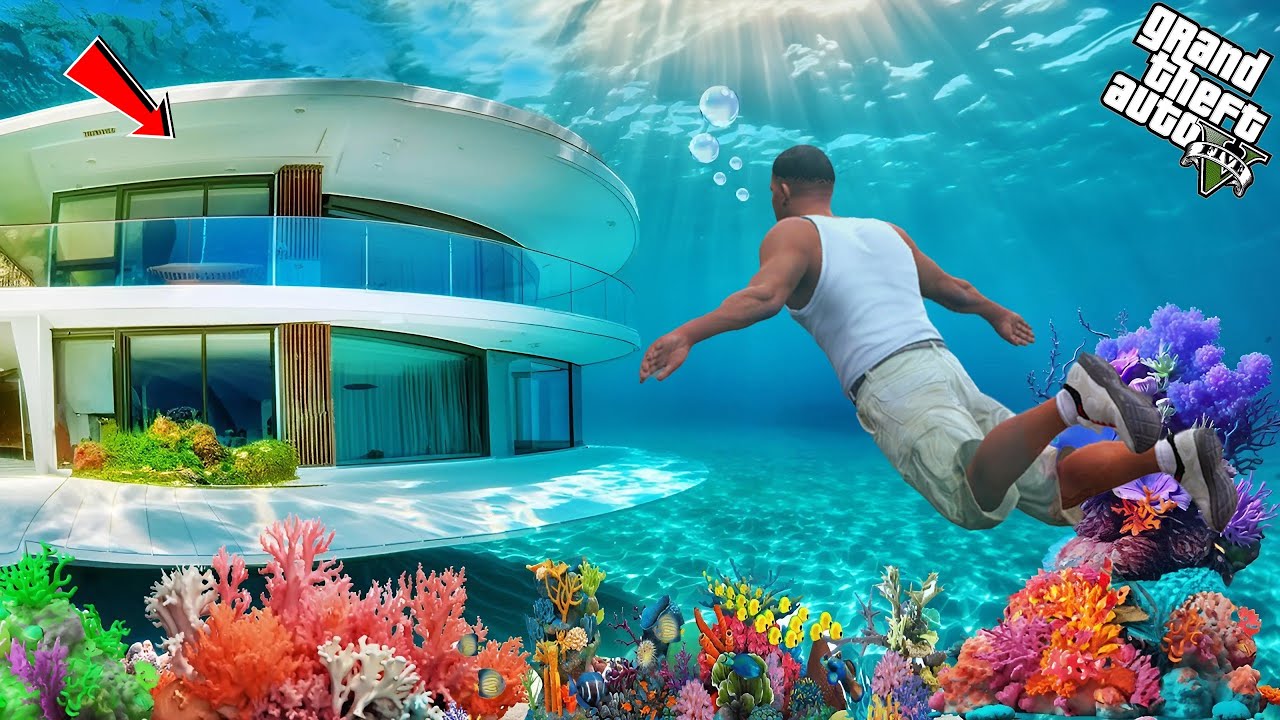 Shinchan Bought A New Underwater luxury Water House GTA 5 || Gta 5 Tamil