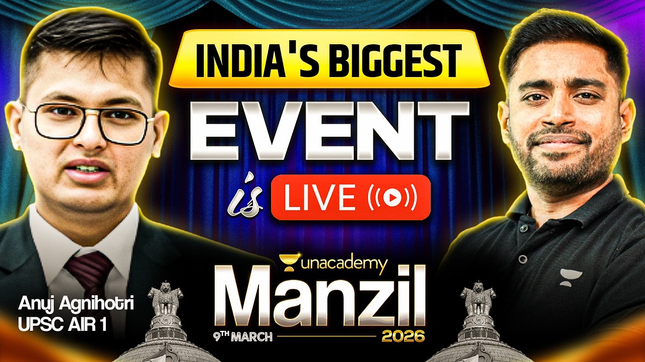 UPSC AIR 1 & Top Rankers LIVE | Manzil 2026 Celebration | Sudarshan Gurjar