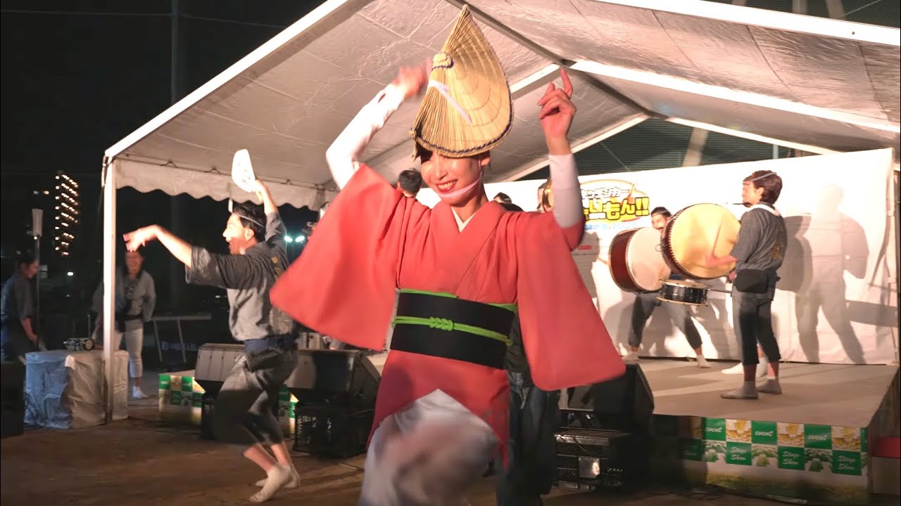 2026.2.22 キッチンカーうまいもん選手権★ 東大宮中央公園で阿波踊り「八咫烏連」の迫力満点演舞！