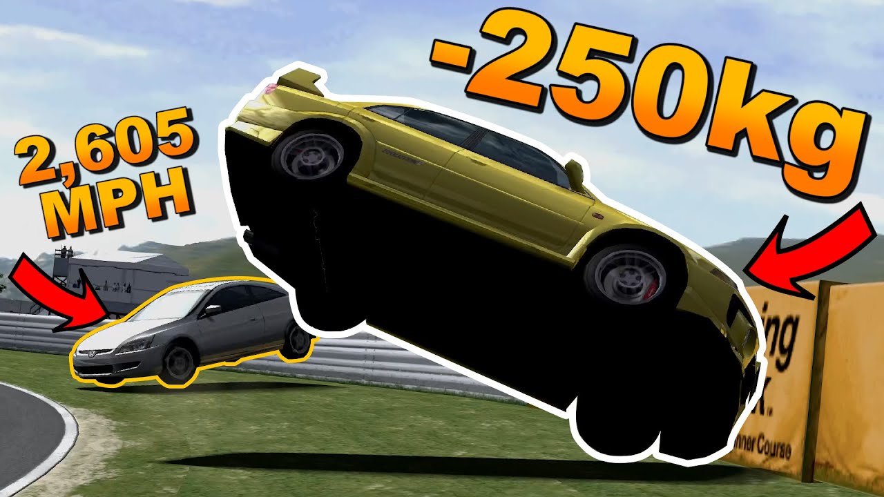Gran Turismo 4 but I gave cars NEGATIVE MASS...