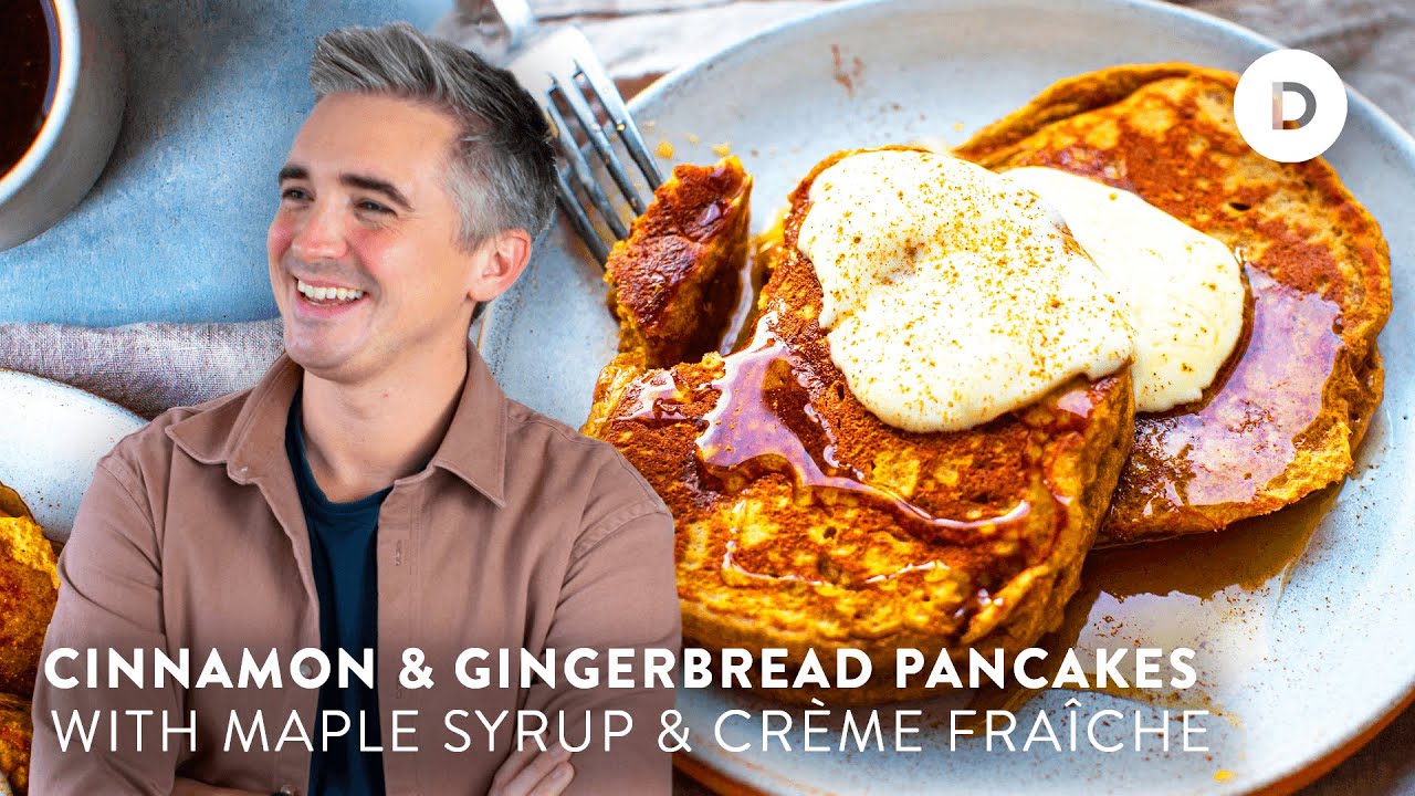 Christmas Morning Breakfast | GINGERBREAD PANCAKES! 🥞