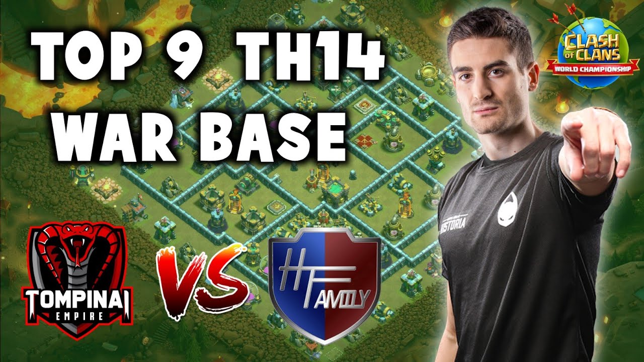 Top 9 Th14 Clash World Championship Qualifier Bases | Tompinai Empire vs H.T Family Bases