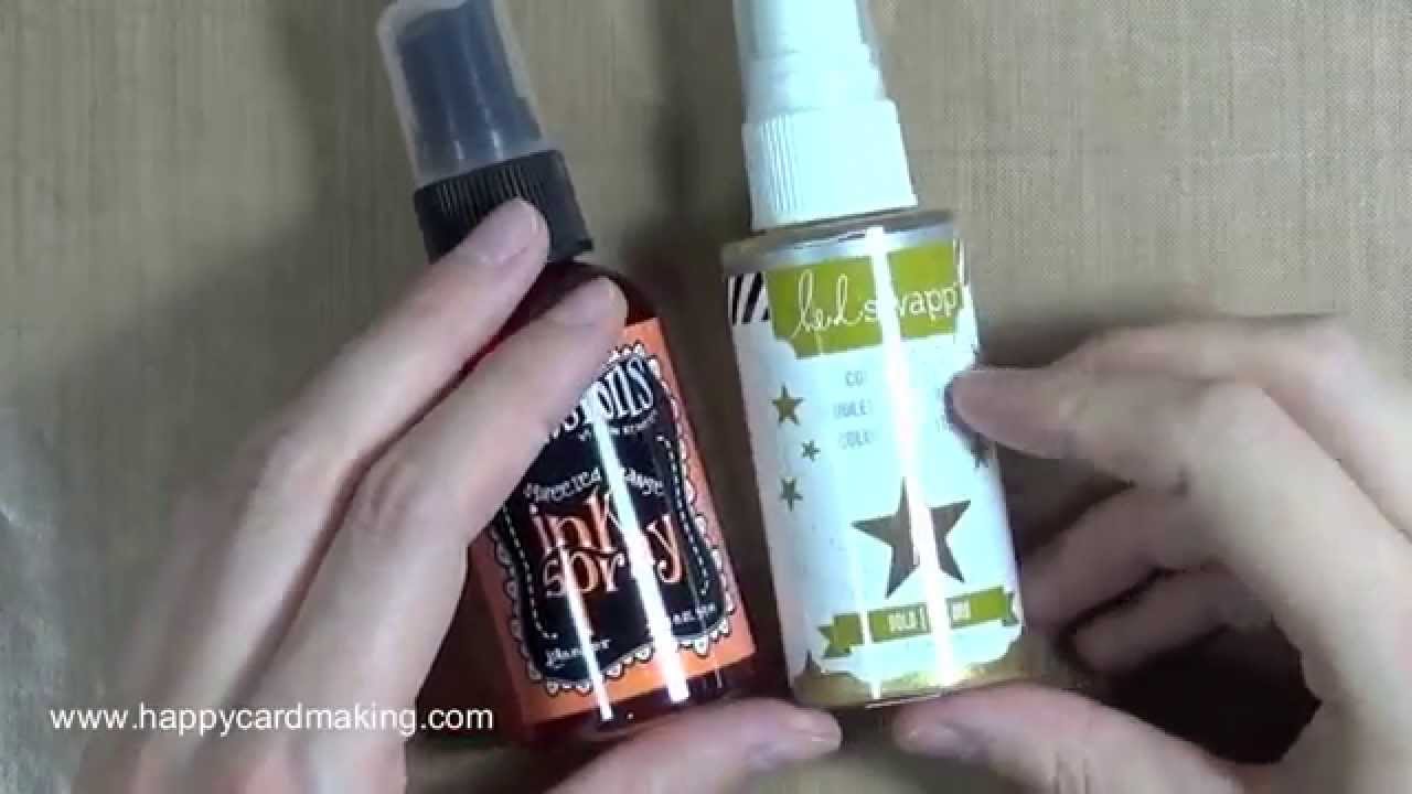 Trucos tarjetería #6: haz tus sprays caseros de tintas y pinturas