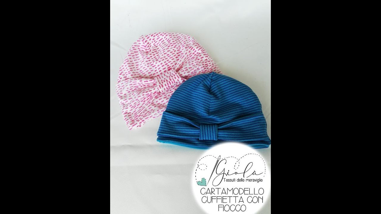 Tutorial - Come cucire una cuffietta bimba in Jersey con fiocco