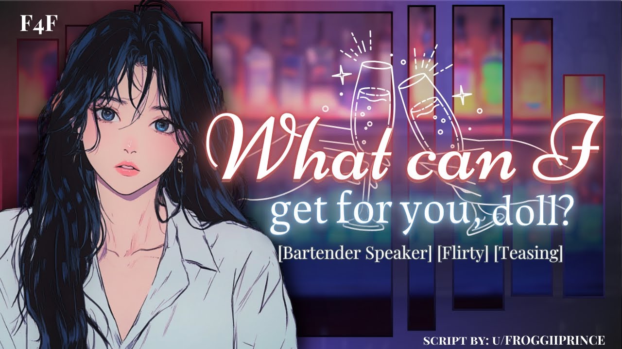 Flirty Bartender Takes A Liking To You | F4F | Flirty | Teasing | ASMR Roleplay