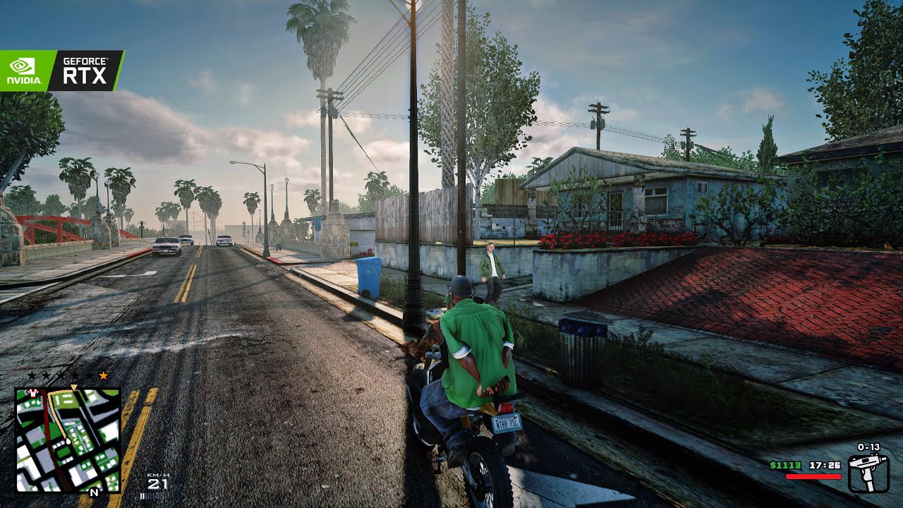GTA San Andreas +99 модов, геймплей 