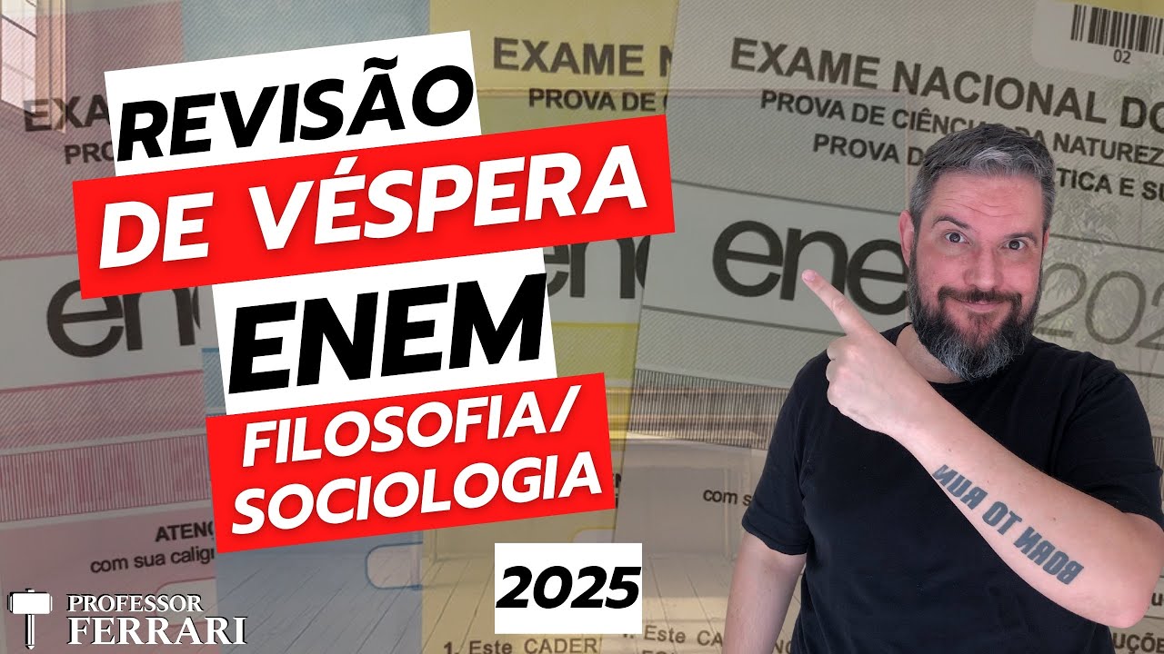 Live - Revisão Véspera Enem - Filosofia e Sociologia