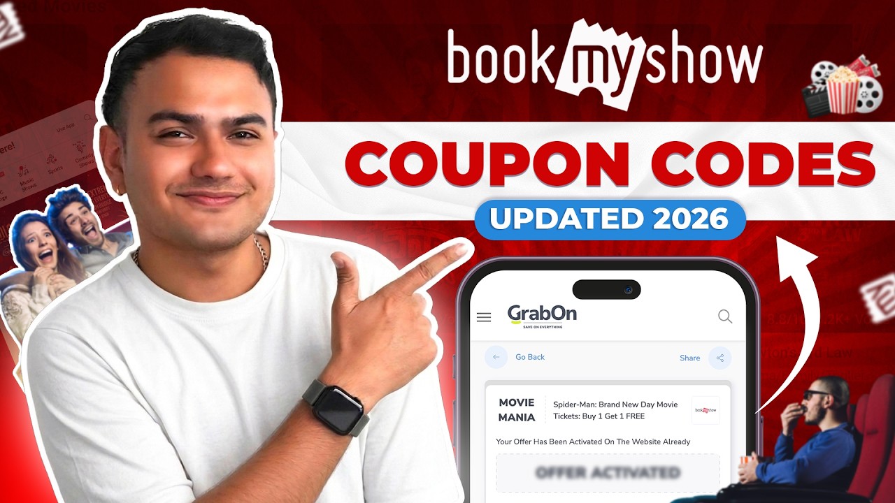 BookMyShow Coupon Code Today 2026 | Best Book My Show Promo Codes Movies