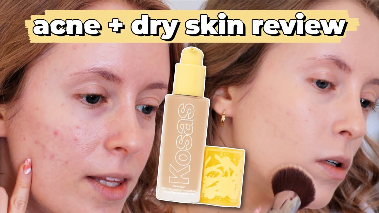 KOSAS Revealer Foundation: FULL-DAY WEAR TEST & REVIEW for Dry/Acne Prone Skin