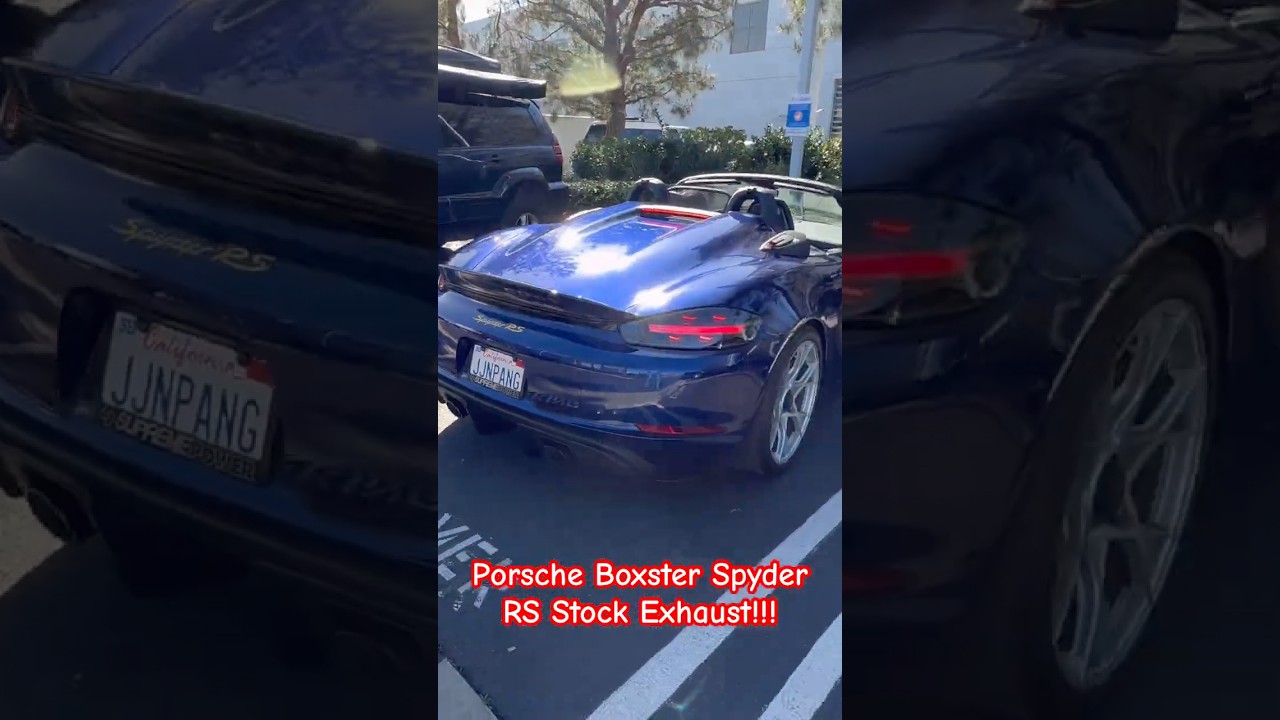 Двигатель Porsche Boxster Spyder RS ​​набирает обороты &mdash; неожиданный сбой на мягком ограничителе ...