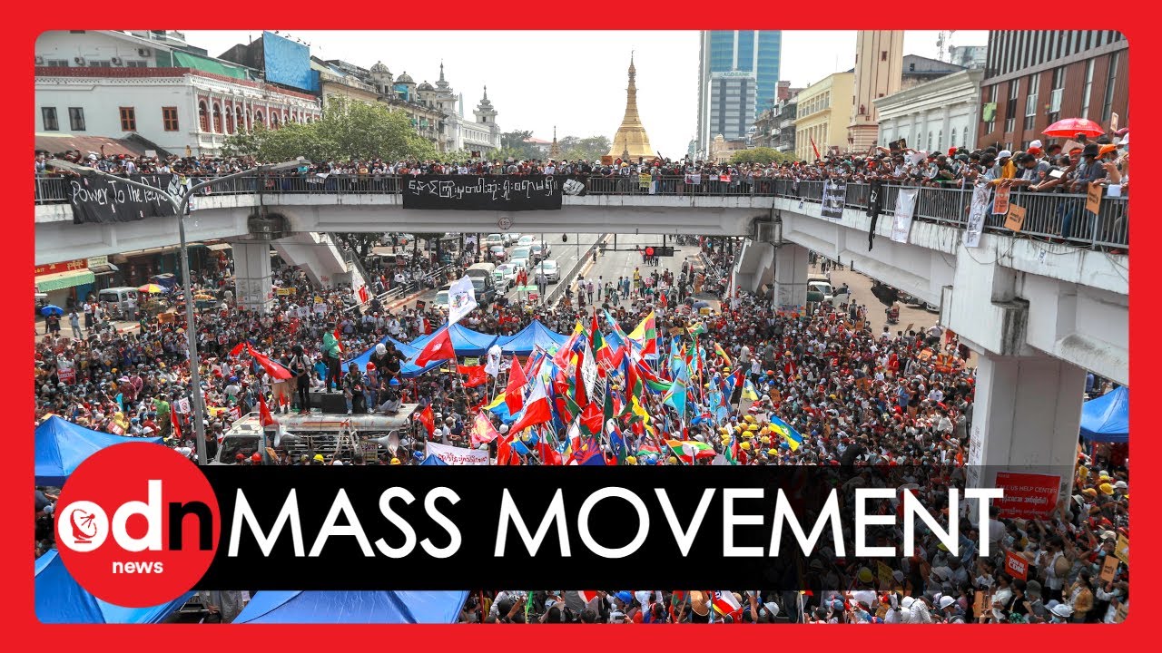 Myanmar Coup: Protesters Gather For Gigantic Rallies in Yangon and Mandalay