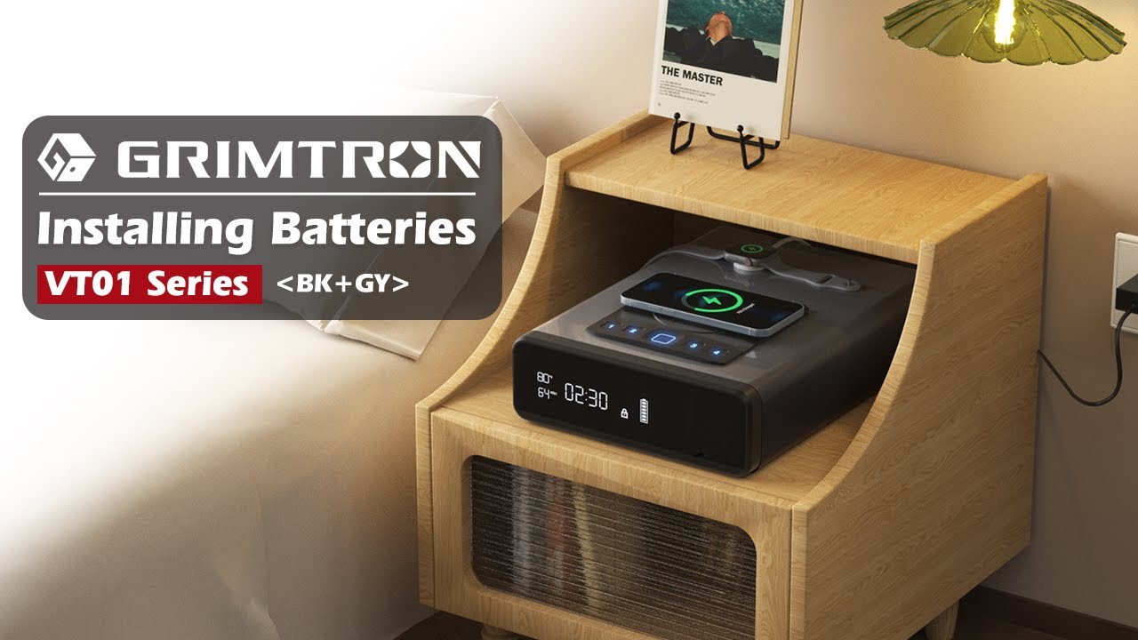 Grimtron VT01 Clock Safe-Installing the Batteries