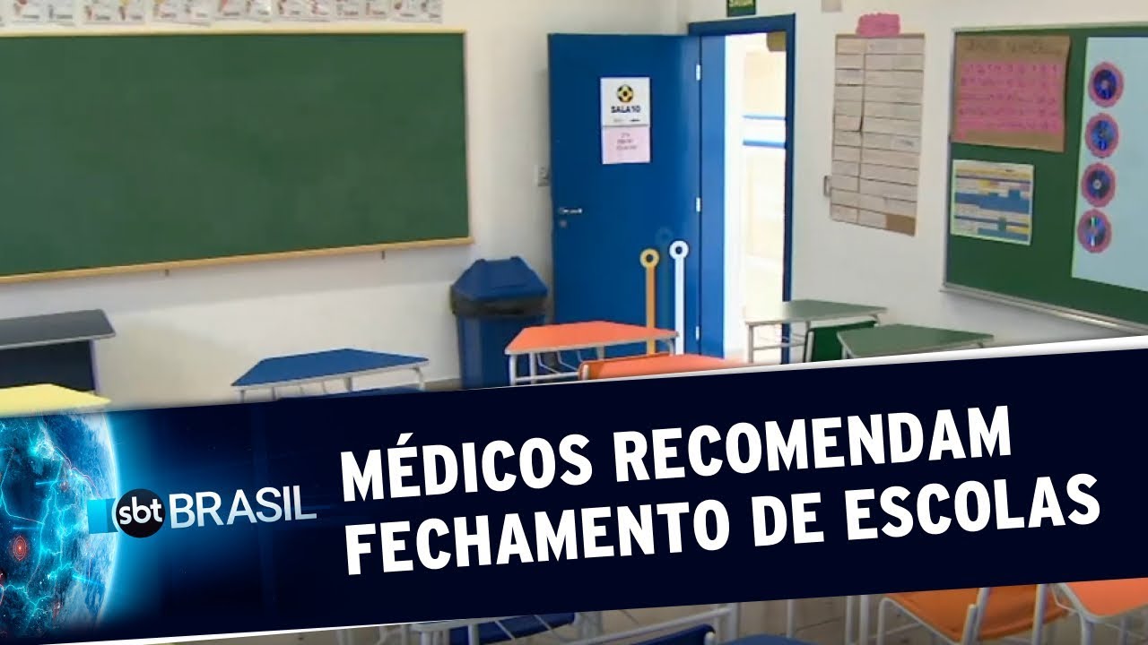 Fechamento de escolas &eacute; necess&aacute;rio ao combate da Covid-19, afirmam m&eacute;dicos | SBT Brasil (25/03/20)
