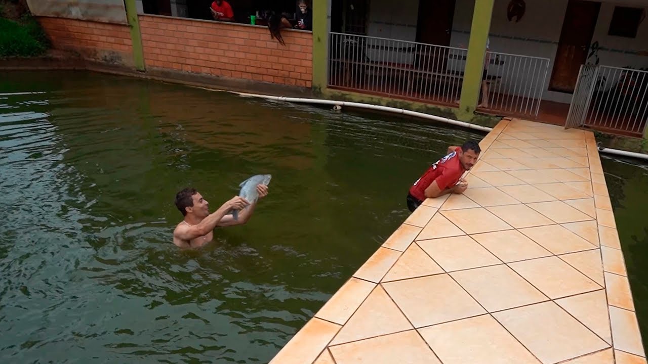 Aconteceu o Inesperado… Peguei um Peixe Gigante com a Mão