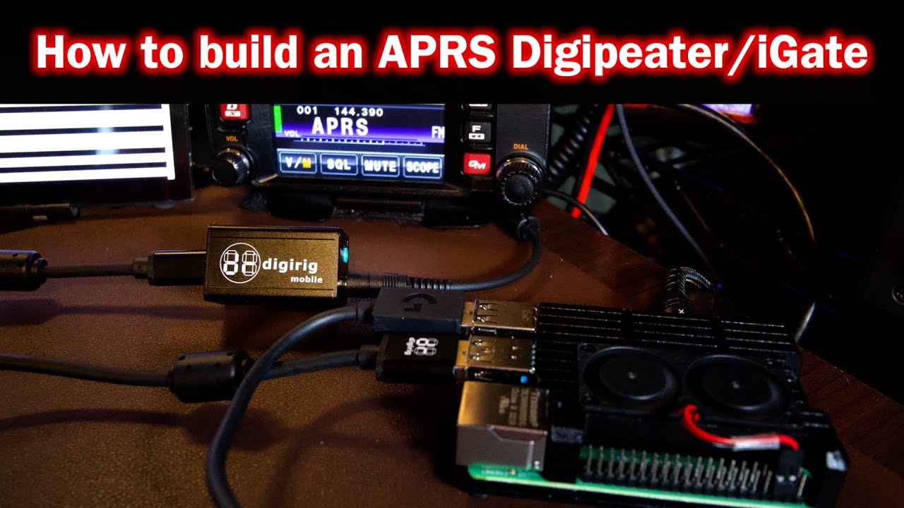How to build an APRS Digipeater and iGate | RaspPi4 | Yaesu FTM400 | Digi Rig | Dire Wolf