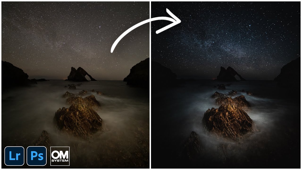 Астрофотография Micro Four Thirds и быстрое редактирование: Bow Fiddle Rock