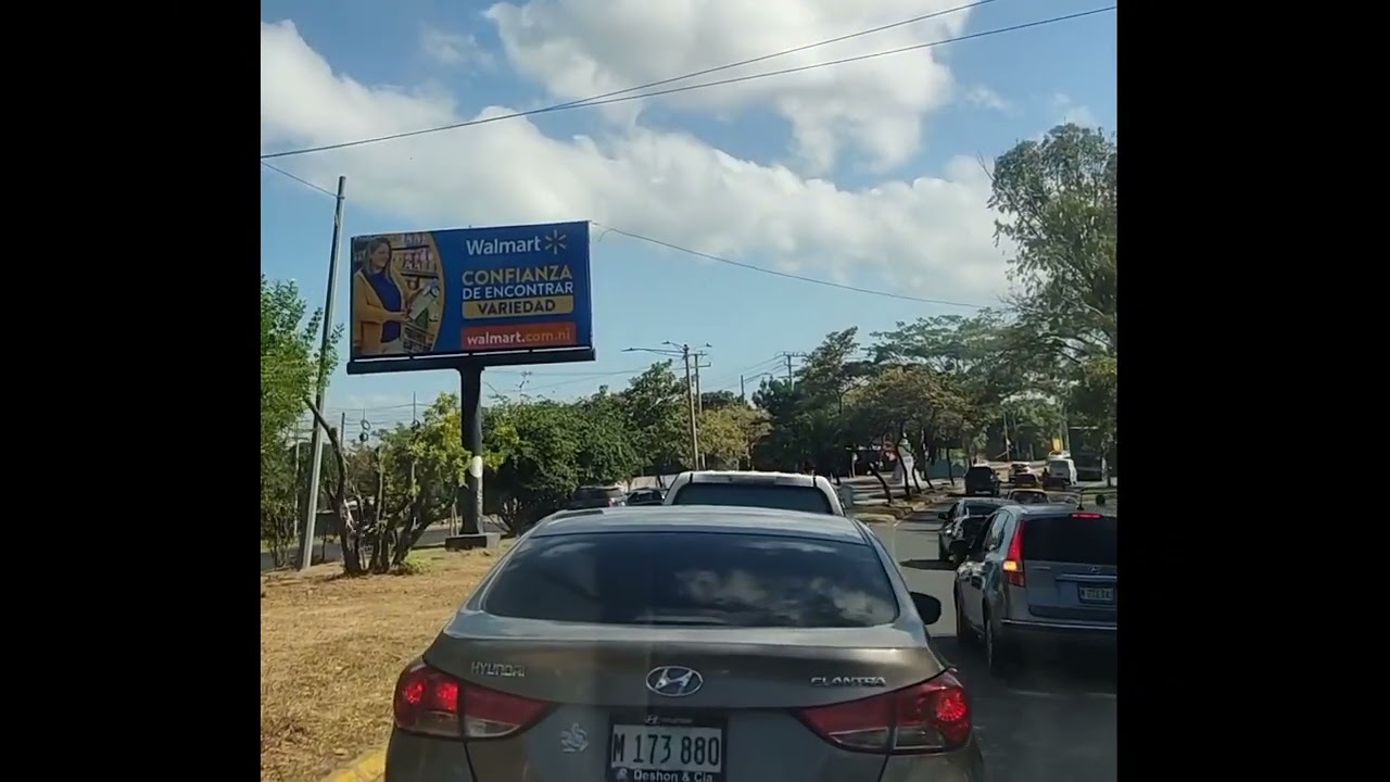 pasando por carretera norte Managua Nicaragüa 🇳🇮