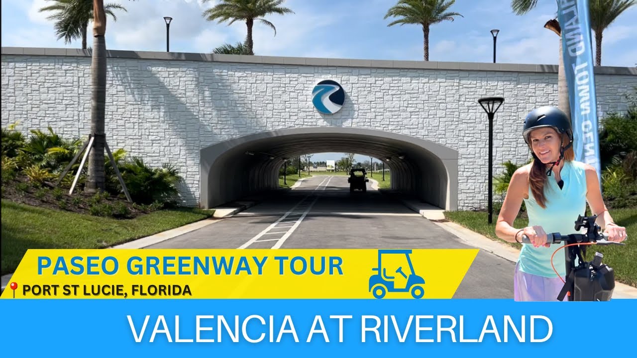 Tour Riverland's Paseo Greenway & Ultimate 55+ Lifestyle | Valencia at Riverland Port St Lucie Fl