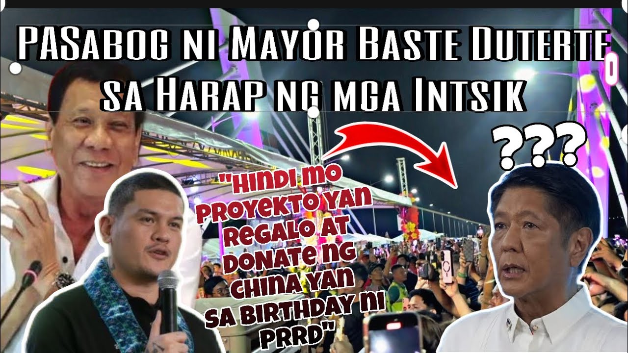 HETO NA!!PASABOG NI MAYOR BASTE DUTERTE! BUCANA BRIDGE HINDI LEGACY PROJECT ITO ANG KATOTOHANAN!!😱