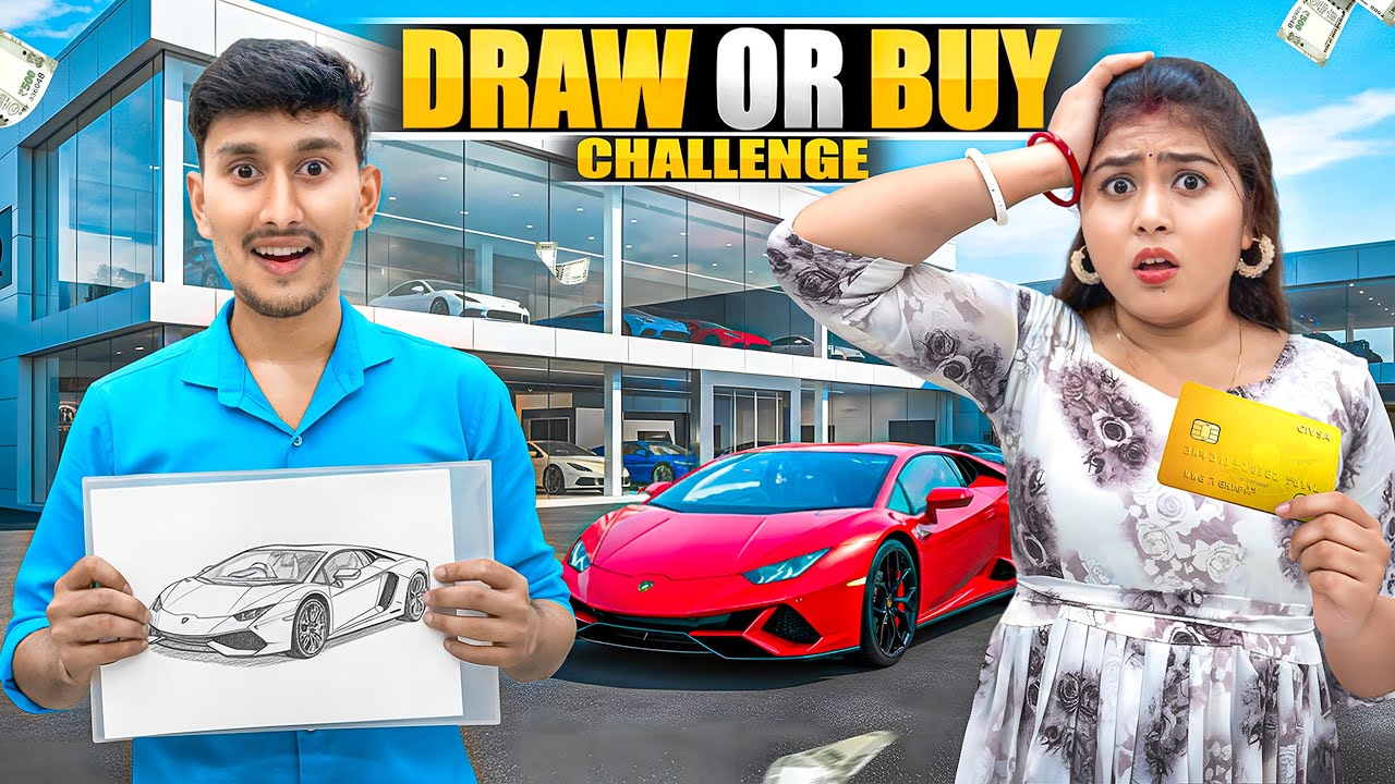 Draw it OR Buy it Challenge 🤜🏻🤛🏻Sudip vs Trisha 