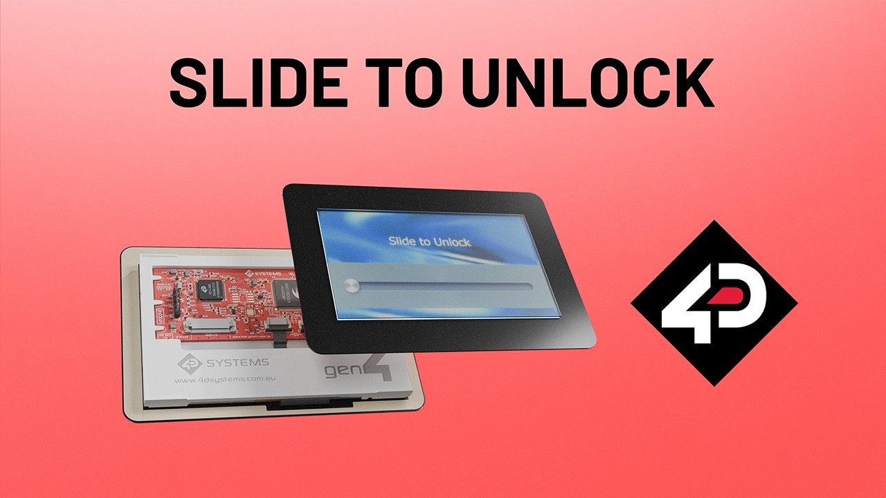 4D Systems Projects - Slide To Unlock