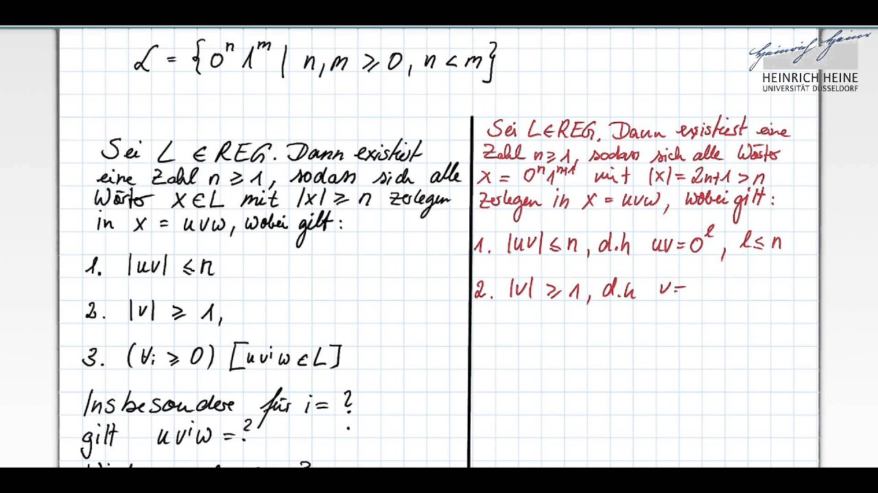 Pumping-Lemma (für reguläre Sprachen)