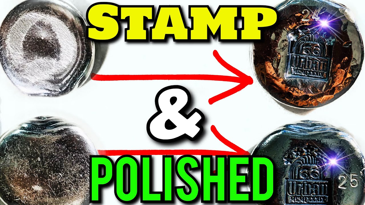 how to stamp and polished silver/ after you poured the silver
