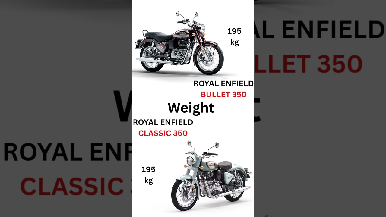 BULLET 350 VS CLASSIC 350 COMPARISON #royalenfield #bullet350 #clasic350