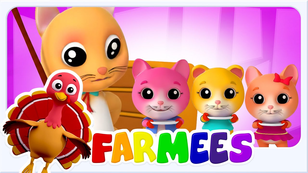 Farmees | Trzy Małe Kotki 🐱🎵 Piosenka dla Dzieci