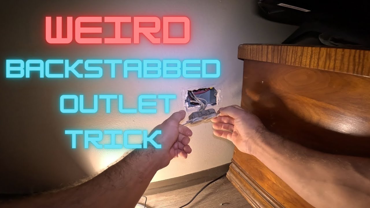 Weird Trick To Find The Bad Backstabbed Outlet/ That I Don't Suggest