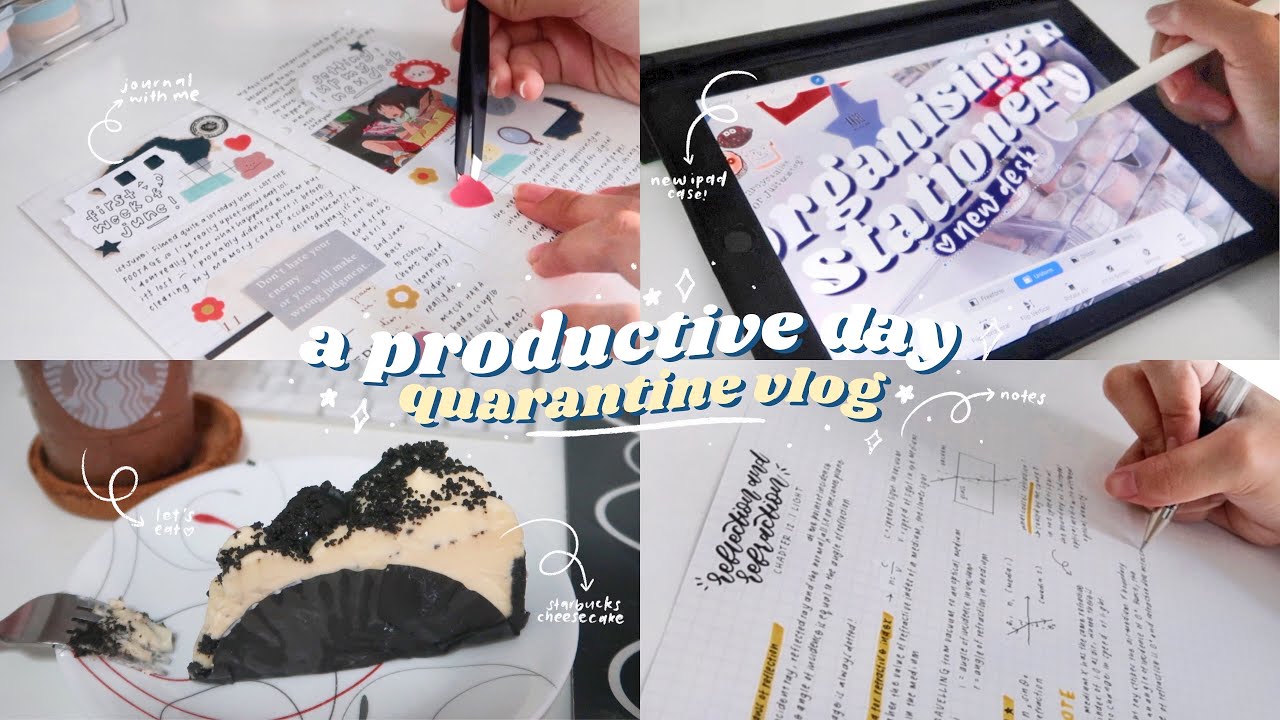 a productive day in my life ☕️💫 quarantine vlog #2