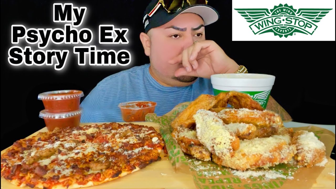 Pizza & Wings Mukbang • MY PSYCHO EX STORYTIME