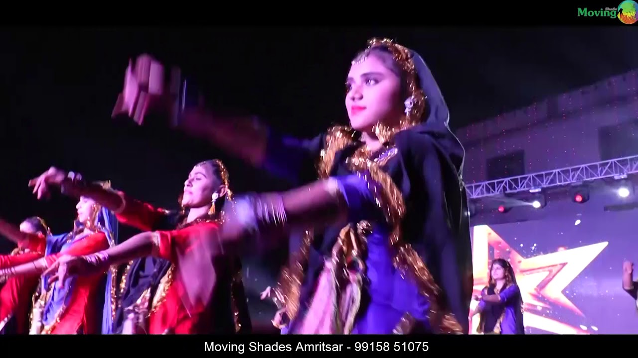 GIRLS BHANGRA | Doaba Public School Dhariwal Annual Function 2019 | Moving Shades Amritsar