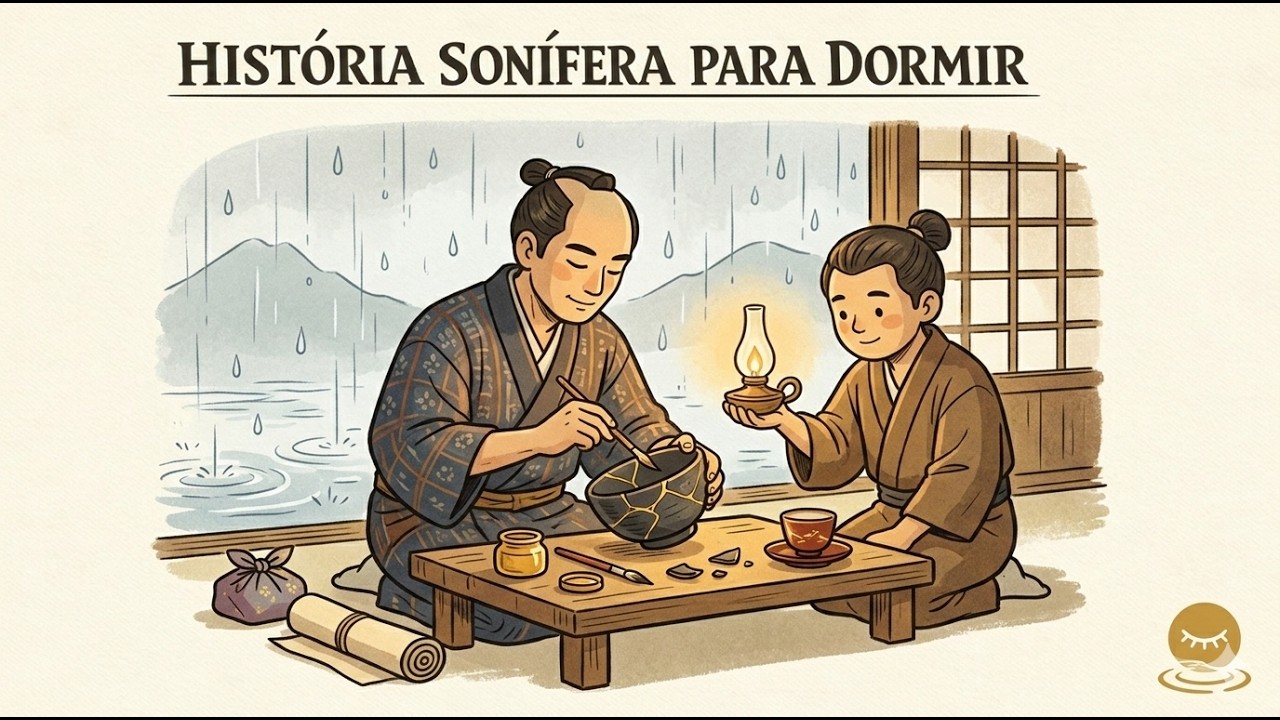 Restaurando com Ouro sob a Chuva de Monções no Japão Feudal | Historia para Dormir