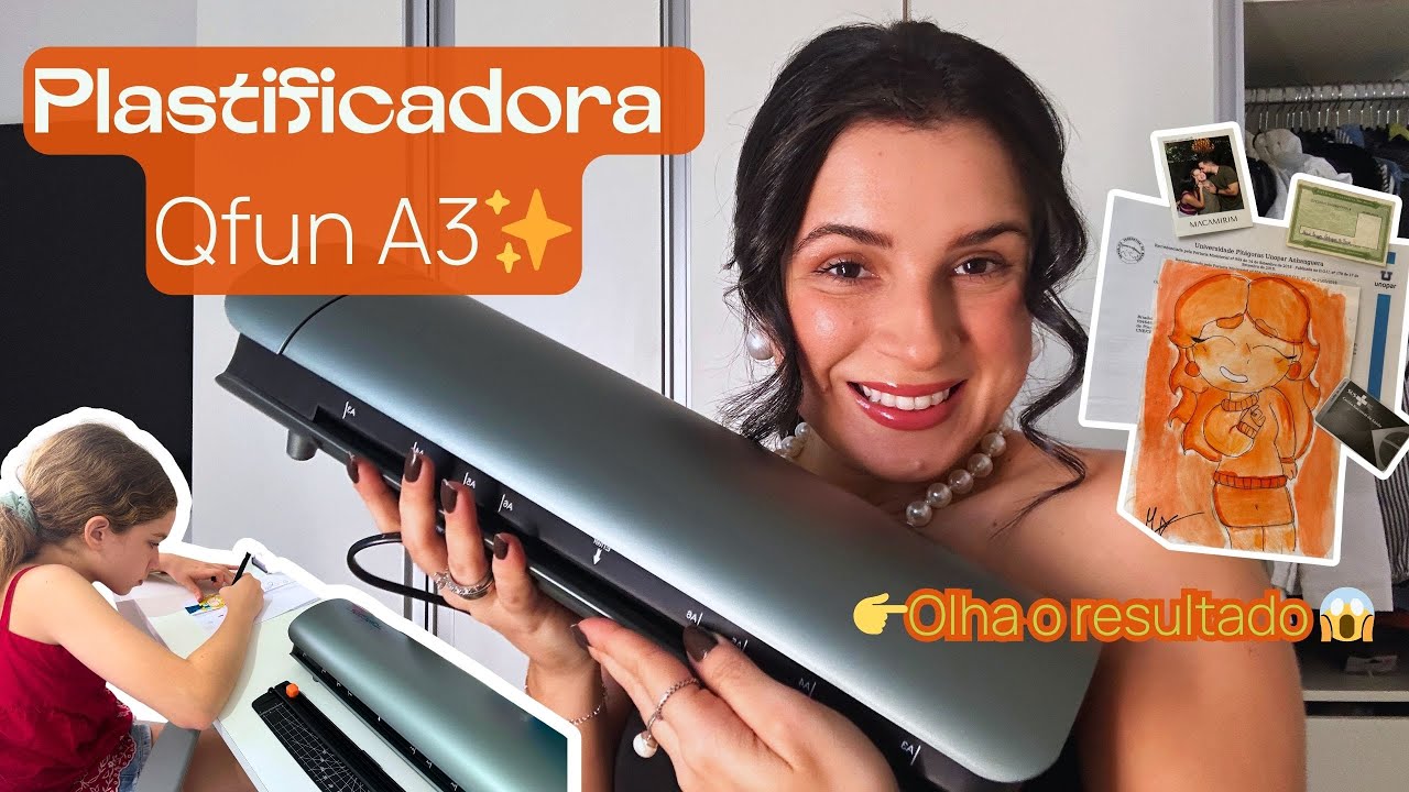 👉TESTANDO a PLASTIFICADORA Qfun A3🔥 Protege Fotos, Docs e Desenhos! Por que vale a pena ter uma?