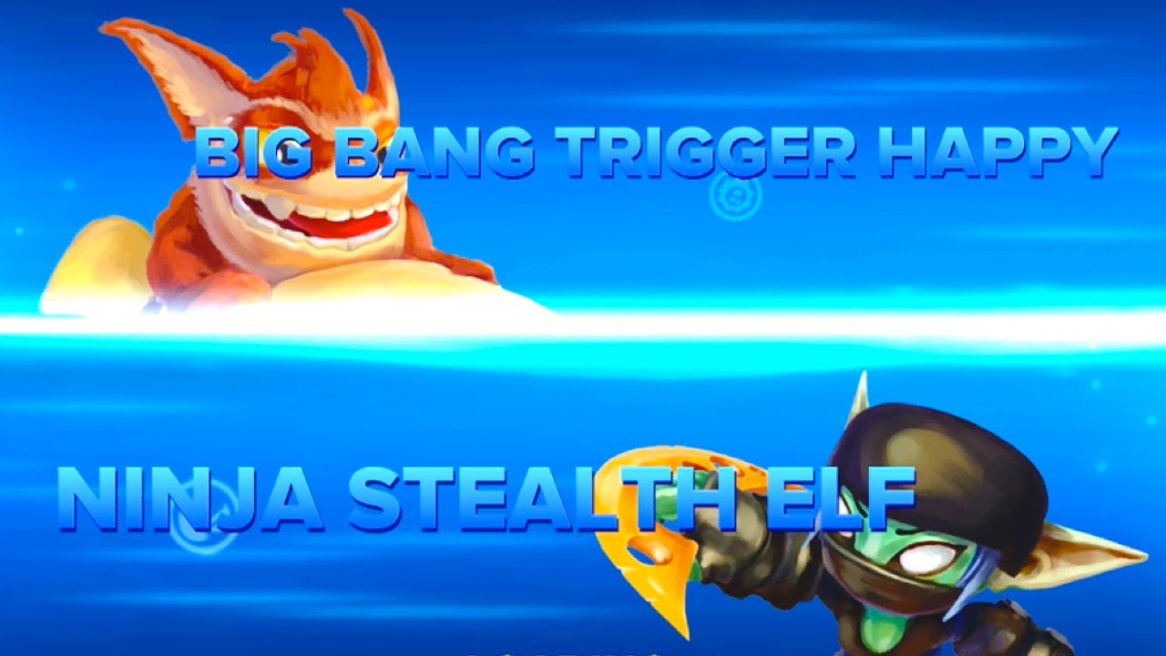 Skylanders Swap Force PVP - Big Bang Trigger Happy VS Ninja Stealth Elf