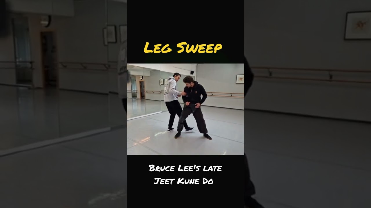 LEG SWEEP Applications Example, Bruce Lee's late Jeet Kune Do #Shorts
