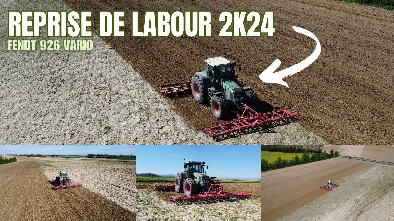🤠 Reprise de labour 2k24 avec un Fendt 926 vario, Pure Sound 🎶📢