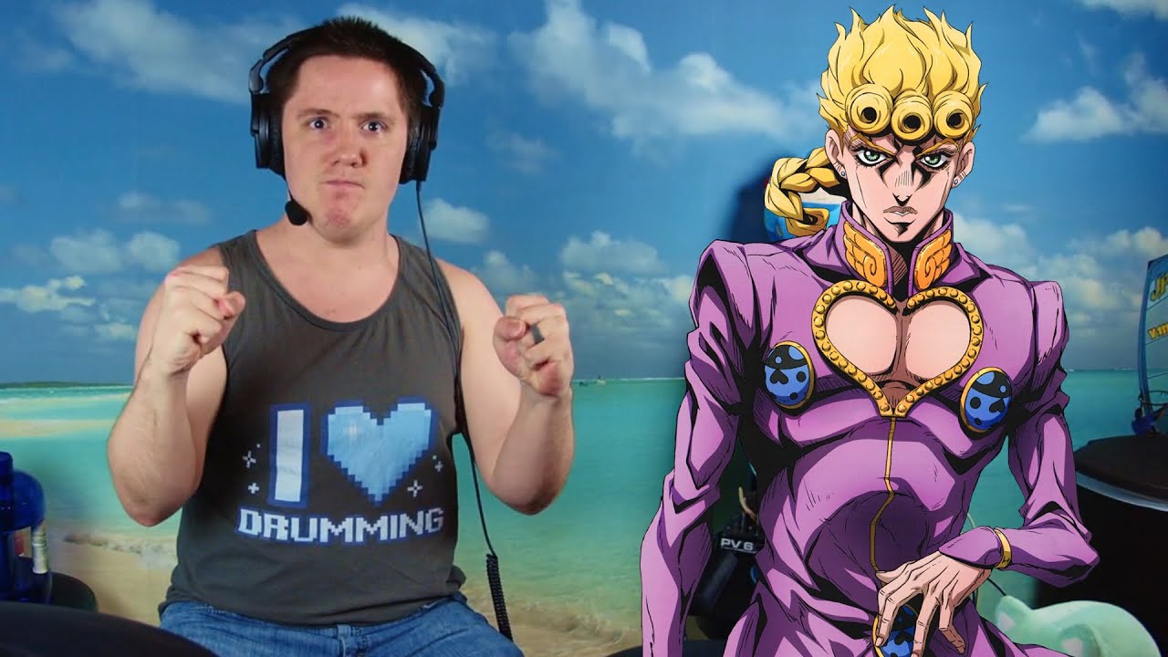 Giorno's Theme On Drums!
