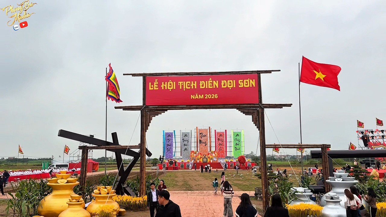 TOÀN CẢNH LỄ HỘI TỊCH ĐIỀN ĐỌI SƠN CHIỀU MÙNG 6 TẾT BÍNH NGỌ 2026.