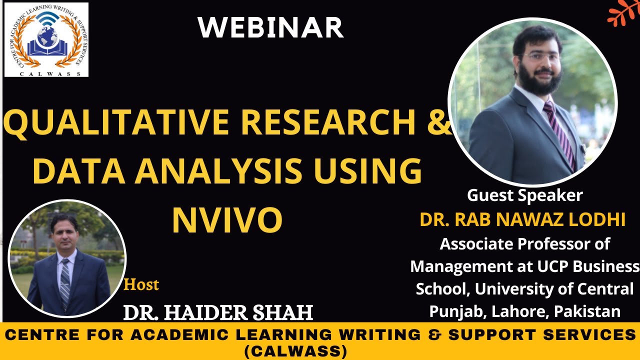 QUALITATIVE RESEARCH & DATA ANALYSIS USING NVIVO