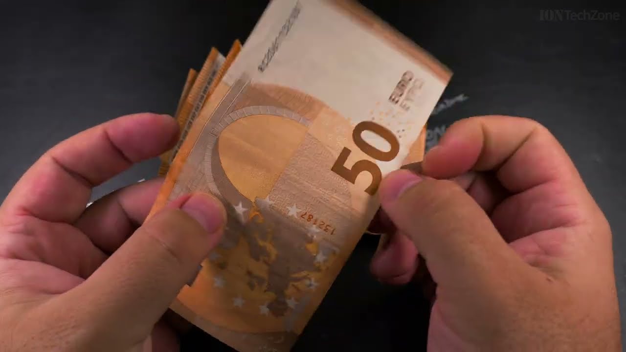 Check if a 50 Euro Note is Real Security Features and UV Light