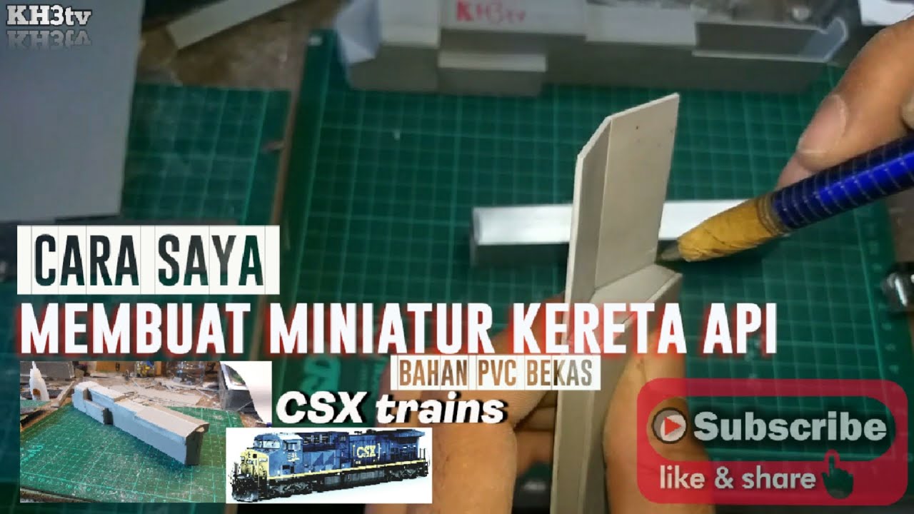 HOW TO MAKE TRAIN | miniature trains from PVC #part1