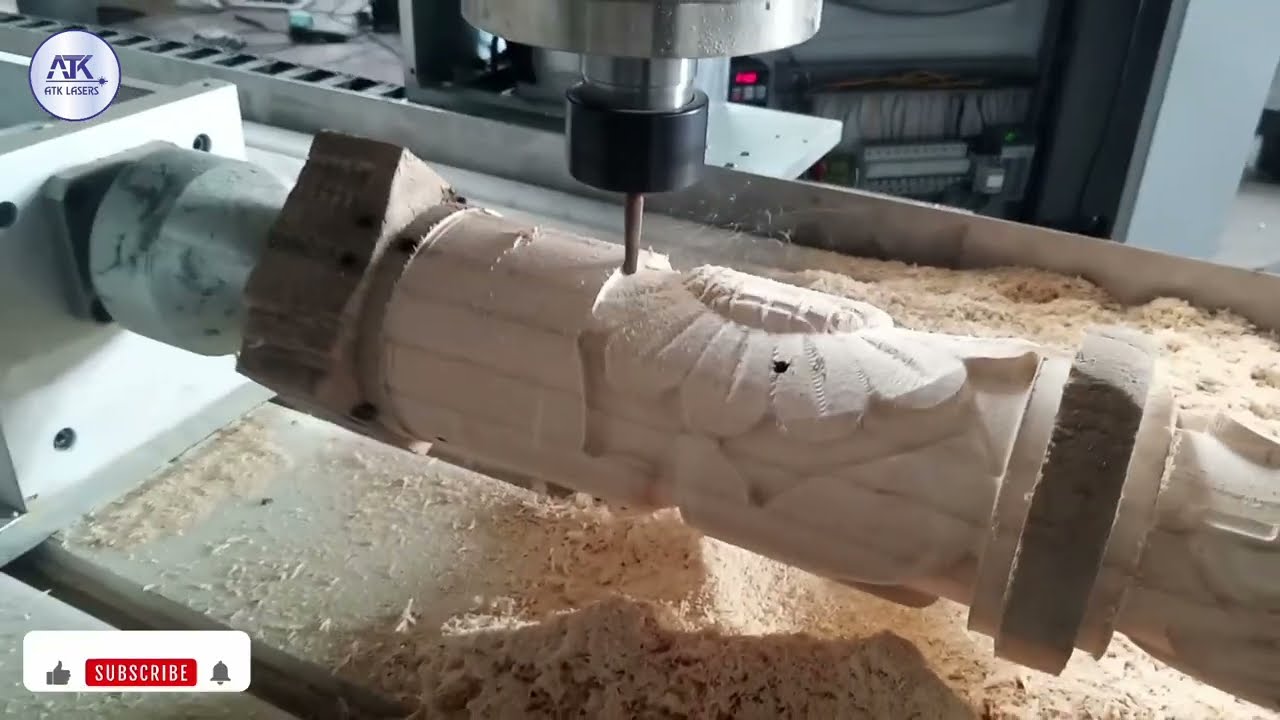 CNC Router With Top Rotary Table Machine | CNC Router With Top Rotary Turning System Attechment |