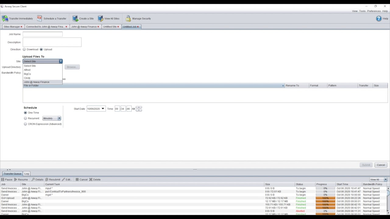 Demo | Axway Secure Client, an easy-to-use FTP client