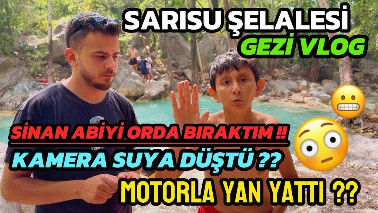 Sarısu Şelalesi GEZİ VLOG (Motor Kazası + Kamera Suya Düştü!!!)