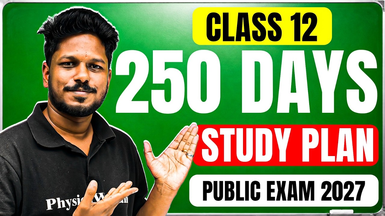 🎯 250 Days Study Plan for 12th Public Exam 2027 | Score 595+/600 in TN Board🔥