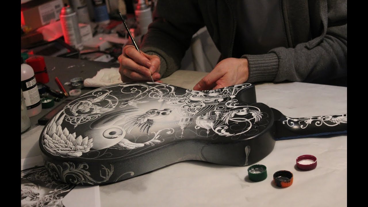Joe Fenton custom painted  PRS Guitar for Rock Guitarist Mark Tremonti - 2014