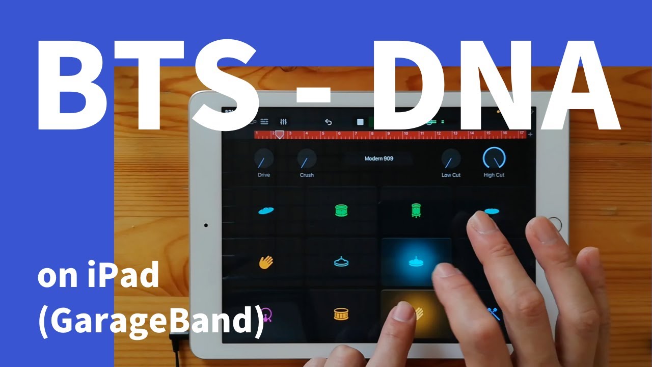 BTS(방탄소년단) - DNA on iPad(GarageBand)//ガレージバンドiOSで作ってみた 【DTM】