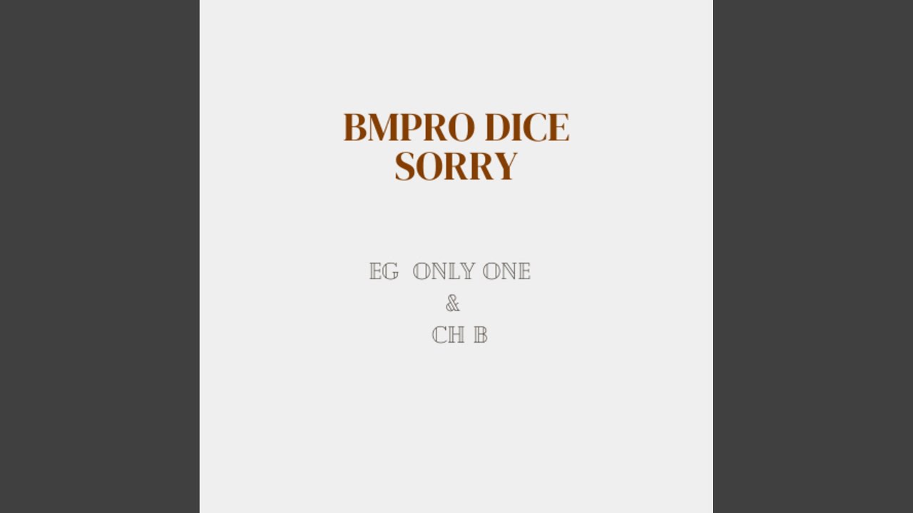 BMPRO Dice Sorry